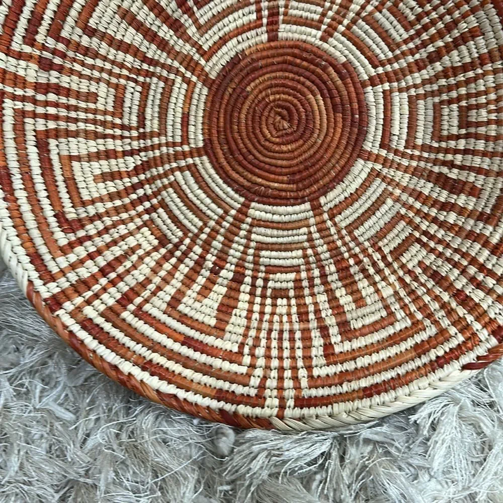 Boho Natural Woven‎ Patterned Basket For Home Decor